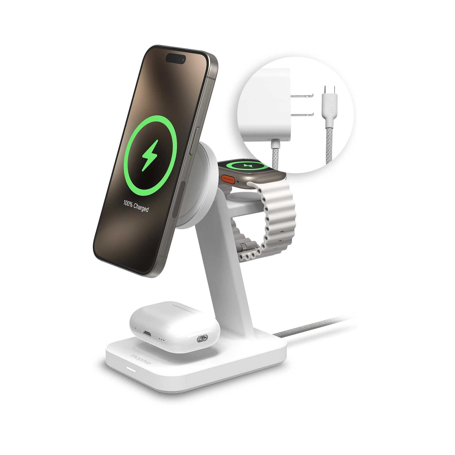 mophie Snap 3 in 1 Wireless Charging Stand mophie Snap 3 in 1 Wireless Charging Stand