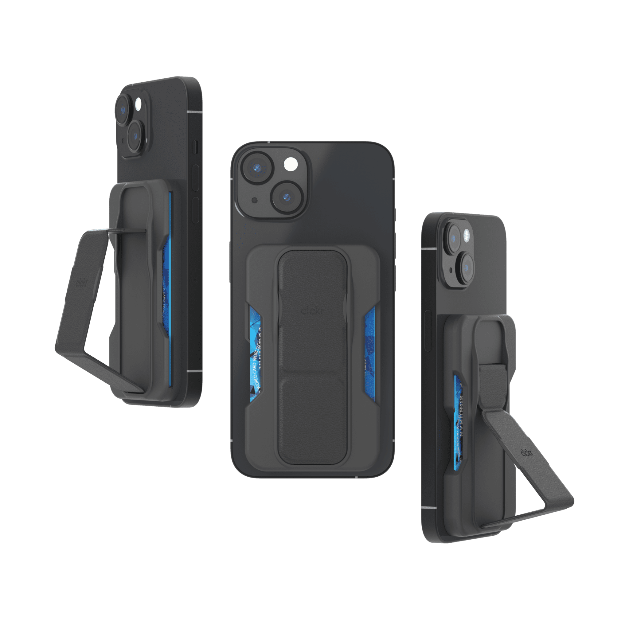 1 CLCKR MAGSAFE WALLET BLACK STUDIO IPHONE 14 EYECATCHER